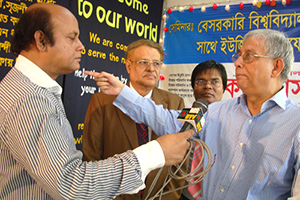 A glimpse of Seminar on `The Role of Private Universities in Higher Education of Bangladesh’ organized by The University Campus. Founder, Chairman, VC and Govt. Officials from different universities are present at the seminar. (2006)